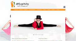 Desktop Screenshot of defygravitydance.ca